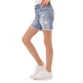 thumbnail image 4 of Jordache Girls Exposed Button Midi Shorts, Sizes 5-18, 4 of 5