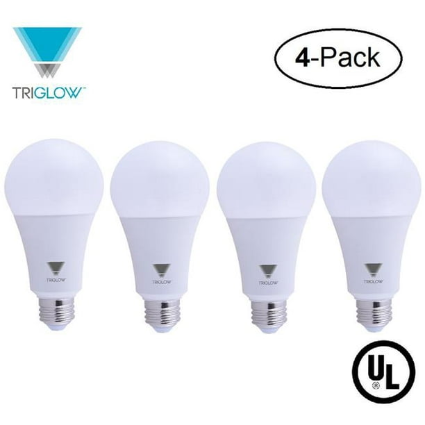TriGlow T95441-4 22 - 150-200 Watts Équivalent LED A21 Ampoule&44; Dimmable 3000K - Couleur Blanc Doux 2550 Lumens&44; UL Listed&44; Pack de 4