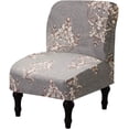 thumbnail image 1 of Armless Chair Slipcover Removable Armless Chair Cover Printed Armless Accent Chair Covers Washable Slipper Chair Slipcovers Furniture Protector Covers for Extra Large Armless Accent Chair, 1 of 3