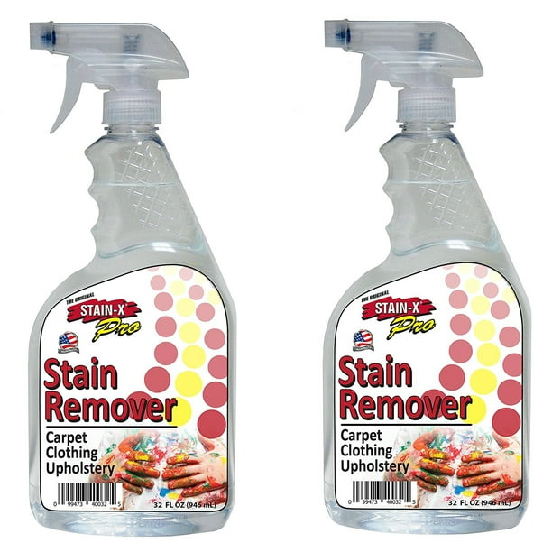 2x Stain X Carpet Spot Stain Remover 16oz Spray Bottles