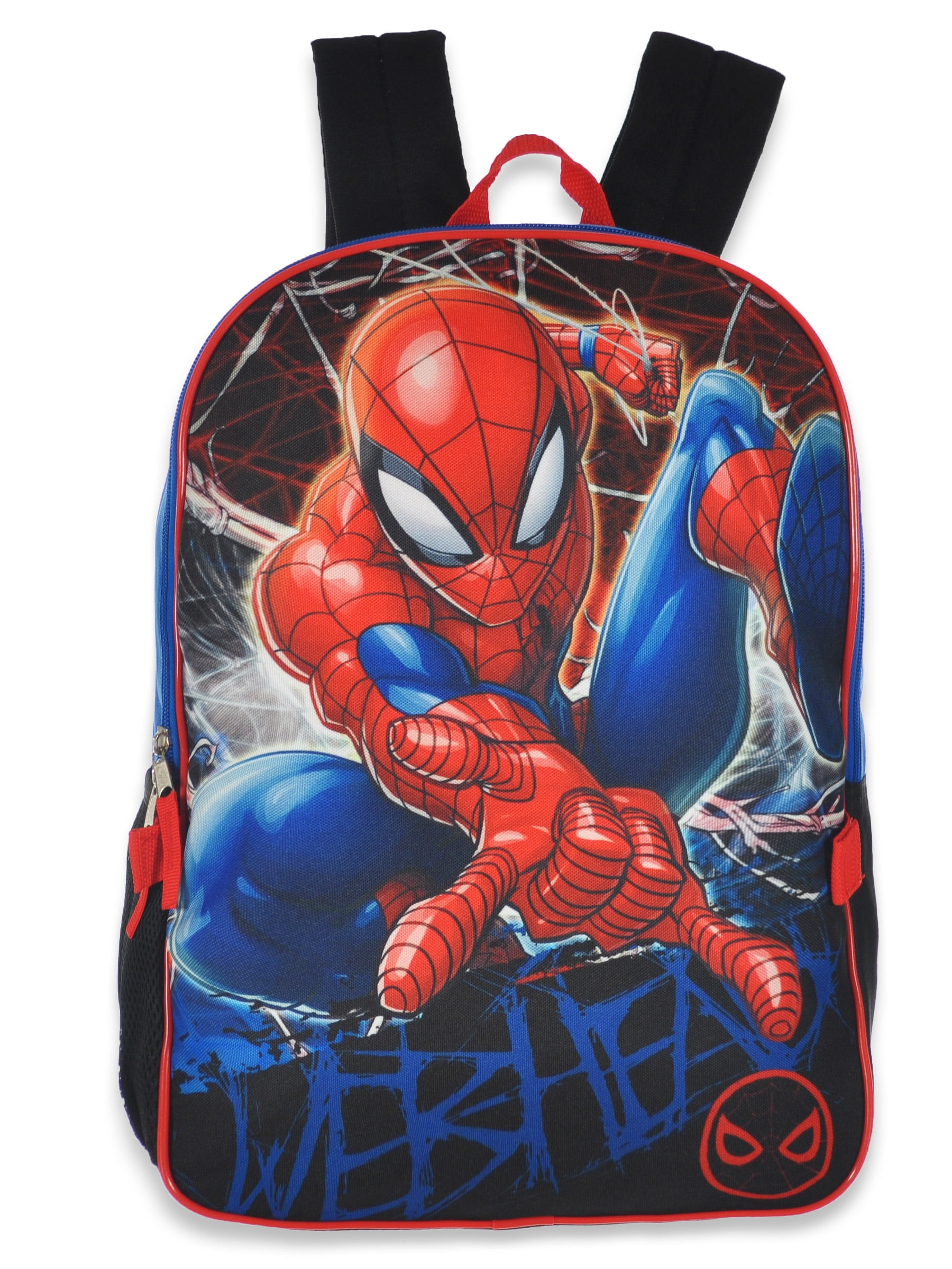 Marvel Spiderman Boy School Full Size Backpack with Detachable Lunch Bag Kit