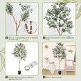 6FT Artificial Olive Tree (72") Tall, Faux Olive Tree Plants with Olive