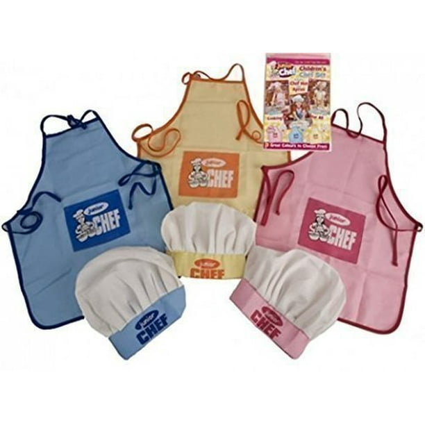 Junior Chef, Childrens Chef Set Includes Chef Hat And Apron, Colour May