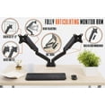 thumbnail image 2 of Stand Steady Premium Dual Monitor Mount Stand with Gas Lift Assist | Height Adjustable 2 Monitor Arm Stand with Full Articulation and Desk Clamp or Grommet | VESA Mount (Premium 2 Arm Clamp), 2 of 9