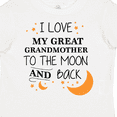 thumbnail image 4 of Inktastic I Love My Great Grandmother to the Moon and Back Boys or Girls Toddler T-Shirt, 4 of 5