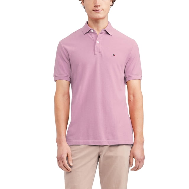 Polo Tommy Hilfiger Regular Fit para hombre Pebble Pink