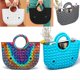 thumbnail image 5 of Popit bolso de mano para mujer, bolsa para juguetes con la yema del dedo, bolso de silicona gris, bolsa de descompresión ansiolítica, juguete para apretar para TDAH o autismo ER, 5 of 5