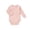 Light Pink, variant on GobdXE Wrap Front Long Sleeve Ribbed Baby Solid Bodysuit Side Snap Soft Cotton Onesie Size: