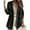 Black, variant on Women Long Sleeve Double Breasted Blazer Jackets Lapel Ribbed Open Front Fall Blazer Coats with Pockets Pink XXL