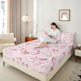 thumbnail image 4 of Homewish Teens Floral Butterflies 4pcs Bed Sheets,Flowers Blossom King Sheets,Exotic Style Super Cozy Sheet Set,Breathable Home Decor, 4 of 7