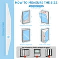 thumbnail image 5 of TERRALYX Portable AC Window Vent Kit,157inches(400cm) AC Window Seal Kit for Portable Air Conditioner with 100% Airtight Coupler and Filter Fit for Rotating and Tilting Skylight Casement Windows, 5 of 7