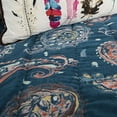 thumbnail image 4 of Rizzy Home Cotton 90"x92" Indigo Paisley Bedding, 4 of 5
