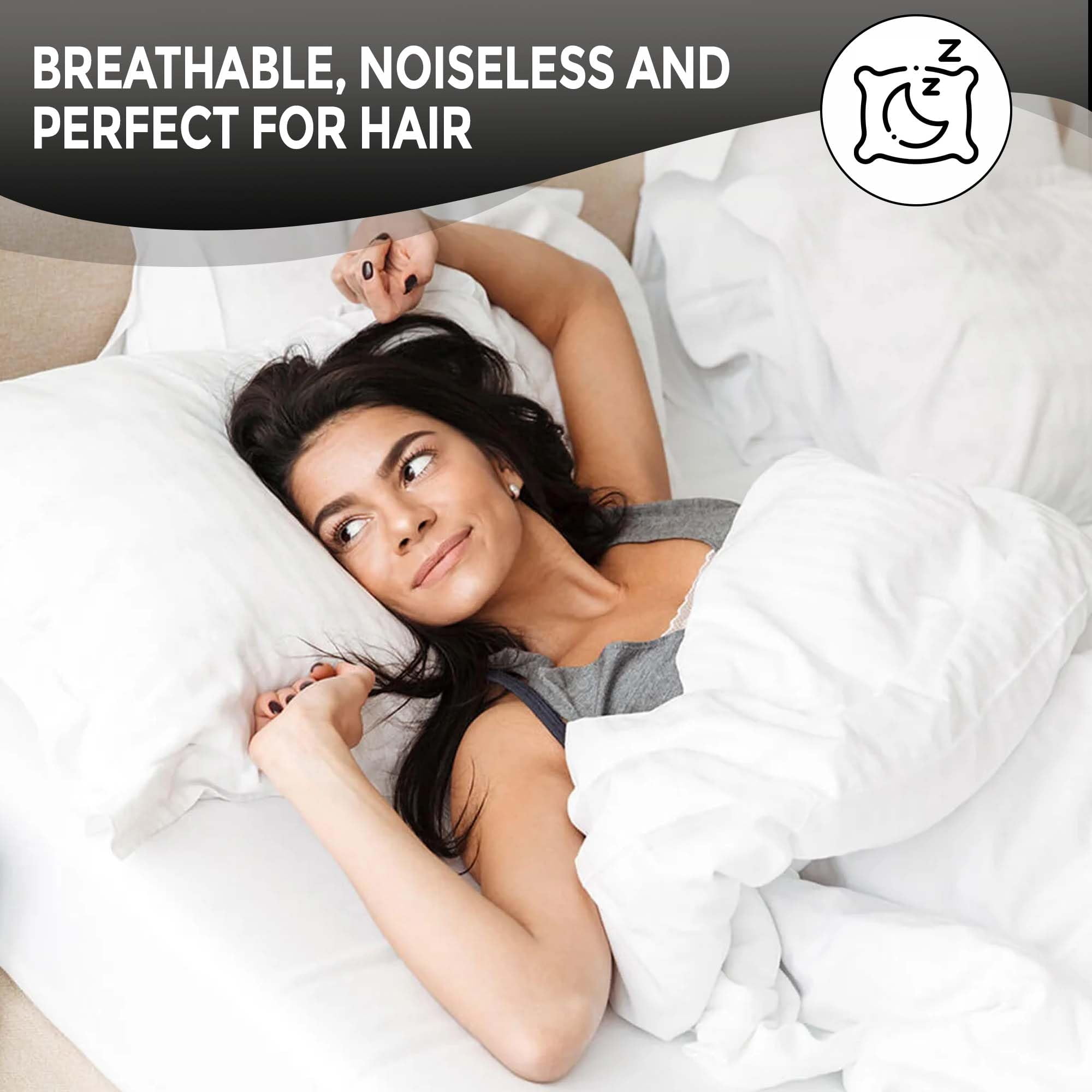 Canadian Linen Pillow Protectors with Zipper 2 Pack Queen Protect Extend Pillow Life Soft Breathable Pillowcase Bed Bug Proof Pillow Cover