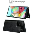 thumbnail image 3 of Galaxy A71 Wallet Case with RFID Blocking Card Holder,Premium PU Leather Double Magnetic Buttons Stand Flip Wrist Lanyard Strap Back Cover Case for Samsung Galaxy A71 6.7 Inch,Black, 3 of 9