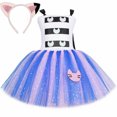 thumbnail image 2 of Vestido de princesa con tutú para casa de muñecas Gabby para niñas, conjunto de ropa de cumpleaños, disfraz de Halloween para cosplay de gatito Gabby Cats para niños, 2 of 5
