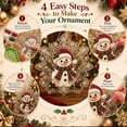 thumbnail image 5 of 12" Christmas Pearl Diamond Painting Suncatcher Kit, DIY Craft Acrylic Snowflake Shape Board with Lace Edge, 3D Mixed-Size Pearl Beads Craft, 5 of 7