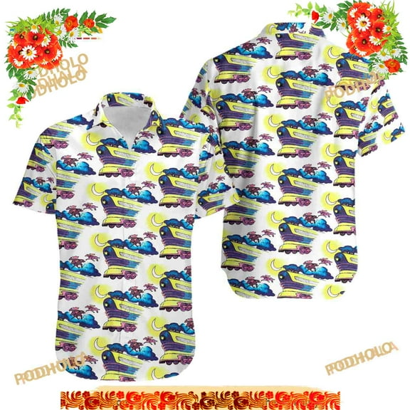 Back to the Future Doc Brown Funny Hawaiian Shirt