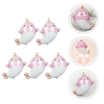 COSMOBETTY 5Pcs Cute Pink Narwhal Balloon for Bar and Club Birthday Decorations