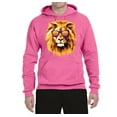 thumbnail image 2 of Lion With Sunglasses Animal Lover Unisex Graphic Hoodie Sweatshirt, Neon Pink, 2XL, 2 of 3