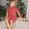 thumbnail image 4 of Hirioo Beef for Short-Sleeved Pajama Set For Kids Short Sleeve Set Soft Summer Sleepwear Pj Sets-X-Large, 4 of 6