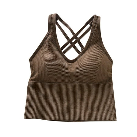 

A0624 ForestYashe Bra Sports Bras For Women Padded Workout Tops Support Crop Tops For Women Polyester