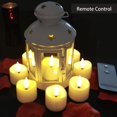 thumbnail image 2 of Velas de té LED Anziner con mando a distancia, paquete de 12, 2 of 7
