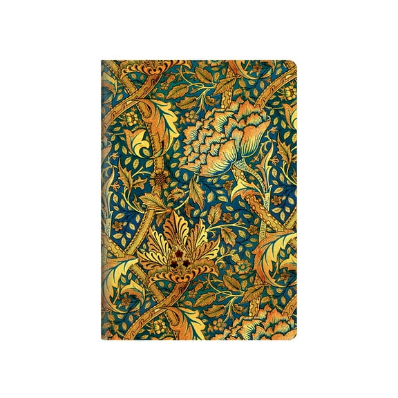 William Morris Morris Windrush A5 Unlined Softcover Cahier, 80pg, 100gsm by Paperblanks (William Morris), (Hardcover)