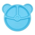 thumbnail image 1 of Mainstays Bear Blue Plastic Kids Divider Plate, 1 Piece, 1 of 6