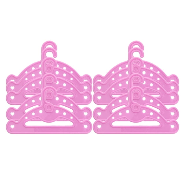 Miangastore 10pcs 18 Inches Dolls Hanger Useful Clothes Hanger Dolls Accessory Hanger Simple Doll Clothes Hanger