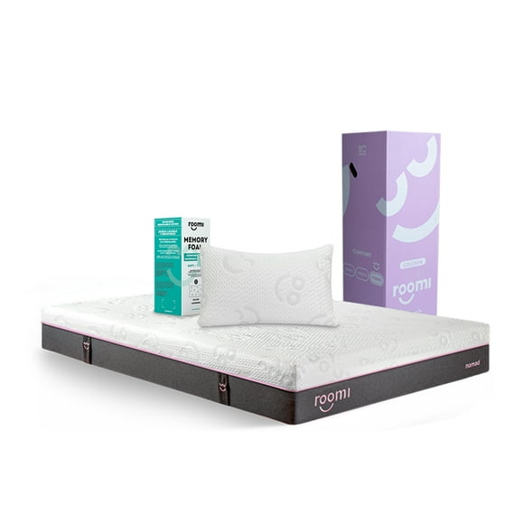 Colchón King Size Roomi Nomad con Almohada de Memory Foam Ajustable
