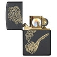 thumbnail image 6 of Zippo Pipe and Smoke Black Matte Pocket Lighter, One Size, 6 of 6