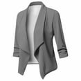 thumbnail image 3 of Vedolay Suit Jacket Office Blazer Jacket for Women Long Sleeve Open Front Jacket,Dark Gray XL, 3 of 5