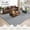 Grey, variant on Modern Washable Runner Rug 2x3 Feet White Soft Non-Slip Bedroom Hallway Carpet Mat