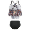 thumbnail image 2 of SSLR Womens Tankinis 2 Piece Swimsuits Bathing Suits Tankini Top with Bikini Bottom Swimwear, 2 of 8