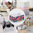 thumbnail image 4 of Foldable Fabric Storage Bin Home Cubes Clothing Organizer Bins Large Collapsible Box Basket for Home Organizer Colorful Tie-dye with Swirling, 4 of 7