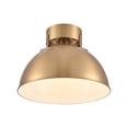 thumbnail image 3 of Zayne 12'' Wide 1-Light Semi Flush - Brushed Gold, 3 of 3
