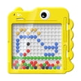 thumbnail image 1 of Tablero De Dibujo De Bola De Acero Magnético Tablero de garabatos grande y duradero Montessori juguete educativo para niños (dinosaurio amarillo M) Ndcxsfigh libre de BPA, 1 of 6