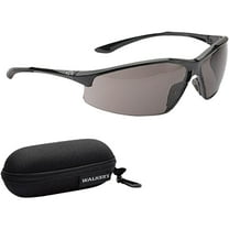 Walker's Tanker Open Full Frame Shooting Glasses w/Case - Smoke