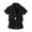 1-Black456, variant on Byoo Toddler Boy Solid Color Outfit Set Textured Short Sleeve Collared Button Down Shirt Shorts Soft Tracksuit Leisure Sweatsuit Sets