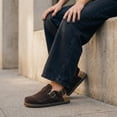 thumbnail image 6 of Cushionaire Brooklyn Genuine Suede Clogs for Women - Adjustable Slingback Casual Shoes with Buckle, Memory Foam Cushioning, Wide Widths Available, 6 of 30