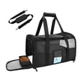 thumbnail image 1 of Yeacher Pet Carrier Bag With Zip Handle Strap Cat Carrier Travel Bag Breathable Mesh Carrier Bag Outdoor Foldable Transport Bag for Cats and Small Dogs Travel Camping Hiking, 1 of 8