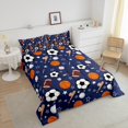 thumbnail image 3 of Juego de Ropa de Cama Feelyou Twin Tema Deportivo Azul Marino 2 Piezas, 3 of 9