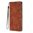 thumbnail image 4 of for Samsung Galaxy A15 Case, Wallet Case Flower Embossed Premium PU Leather Flip Protective Case Credit Card Holder Kickstand Magnetic Clasp Phone Cover Wrist Strap for Samsung Galaxy A15, Brown, 4 of 7