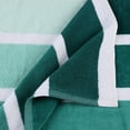 thumbnail image 6 of BNM Faded Stripes Cotton Oversized Beach Towel, Green, 6 of 12