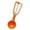 Orange, variant on Homesteed Cookie Scoop Stainless Steel Ice Cream Dough Scoop Ergonomic Trigger Heavy Duty Baking Tool for Cookies Cupcakes