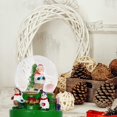 thumbnail image 4 of Bola de cristal de Navidad Estatuilla de bebé de nieve luminosa Bola de nieve Bola de cristal decorativa de Navidad de la suerte Adorno de escritorio con soporte de riendas para regalo de cu JFHHH pequeña, 4 of 5