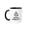 Black/White, variant on 3drose, Keep Calm and Let Matias Handle It Funny Personal Name, 11oz Mug