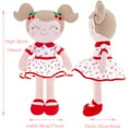 thumbnail image 2 of Gloveleya Baby Doll Girl Gifts Plush Toys Soft Dolls Baby Gifts Cherry Girl Red 14 Inches with Gift Box New, 2 of 11