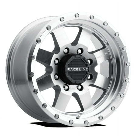 Raceline 935MC-DEFENDER 17" Cast Aluminum Wheel, DEFENDER MACHINED CC 17X9 8X165.1 -12mm