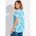 thumbnail image 3 of Woman Within Plus Size Perfect Printed Short-Sleeve Crewneck Tee, 3 of 6